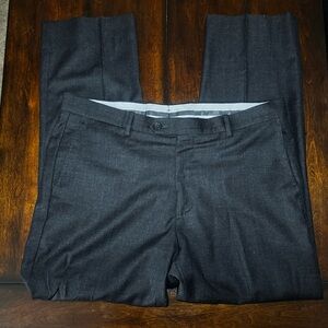 Men's Dark Charcoal Dress Pants 100% Wool 36